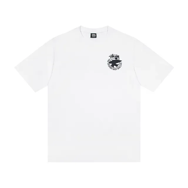 T-shirt graphique Stussy à logo circulaire 4