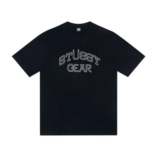 Stussy Stock Logo Gear Arch Outline टी-शर्ट 5