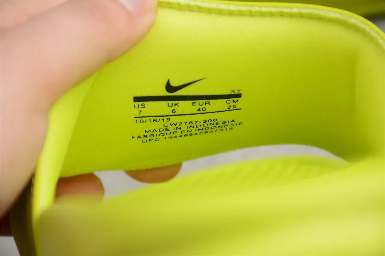 Stussy Stock Logo Lime Green चप्पल 3
