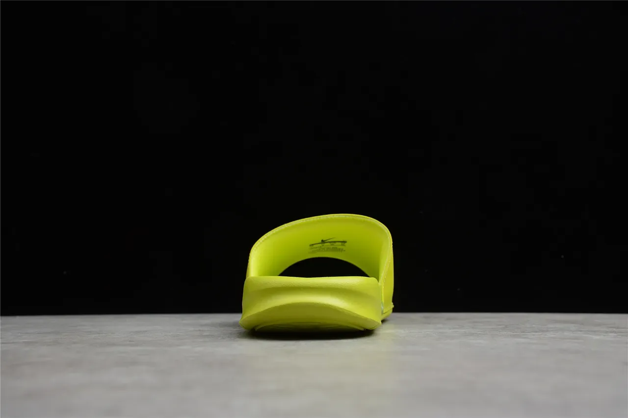 Stussy Stock Logo Lime Green चप्पल 7