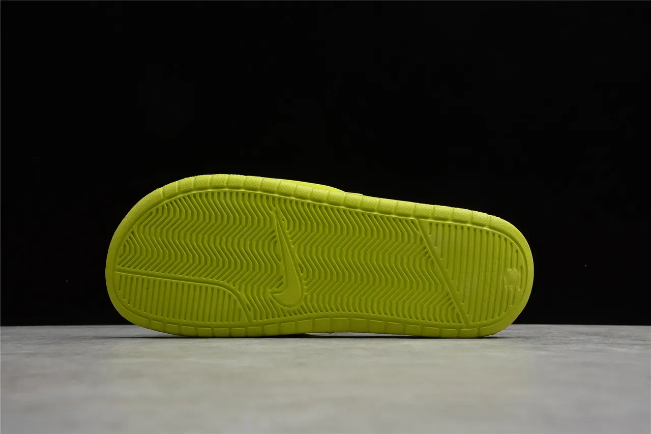 Stussy Stock Logo Lime Green चप्पल 8