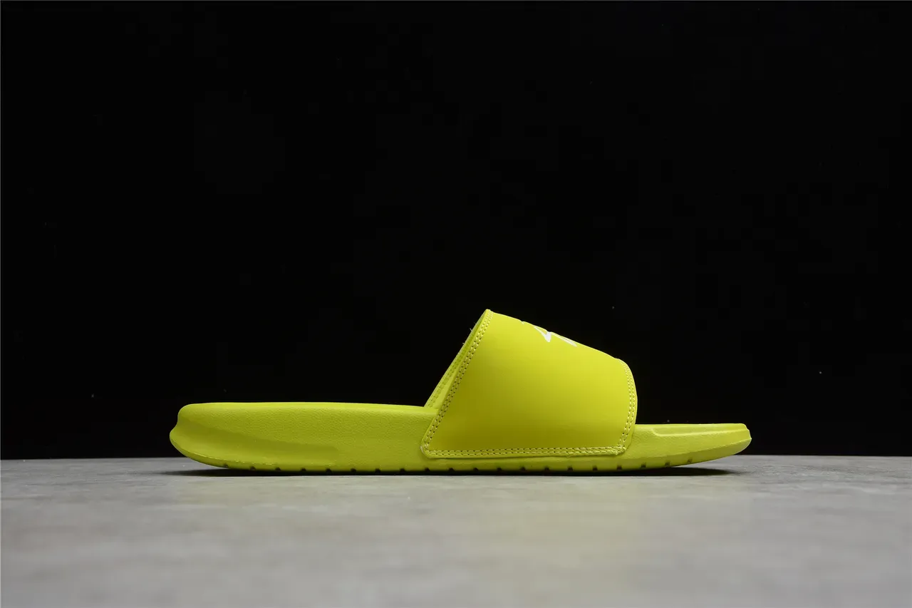 Stussy Stock Logo Lime Green चप्पल 10
