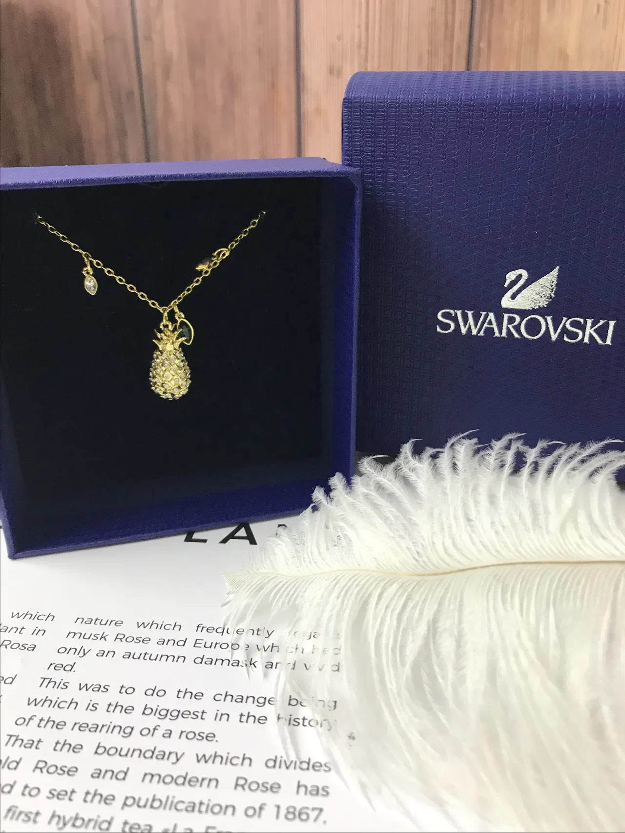 Swarovski تعليقة بلور أناناس قلادة 3