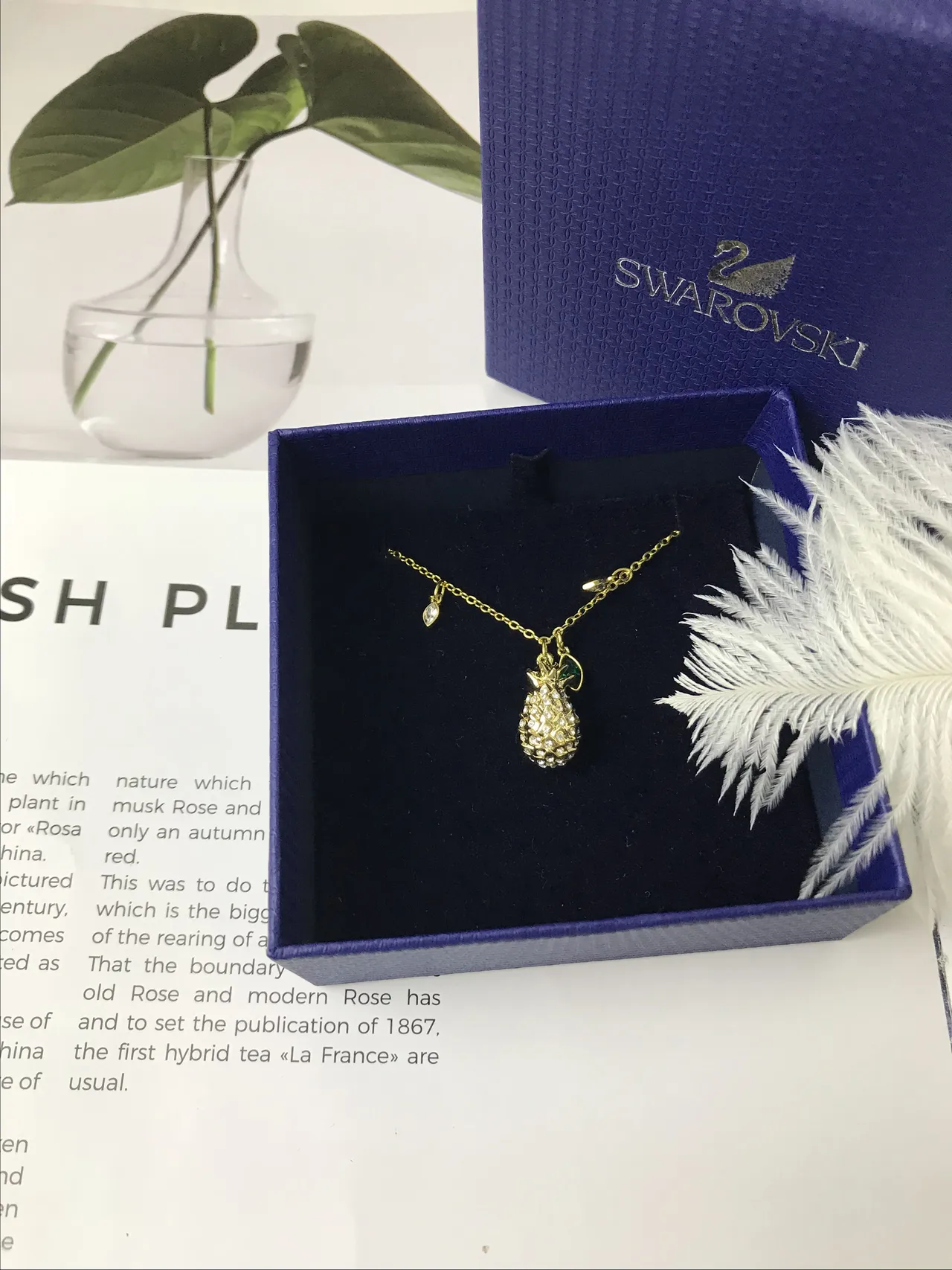 Swarovski تعليقة بلور أناناس قلادة 4