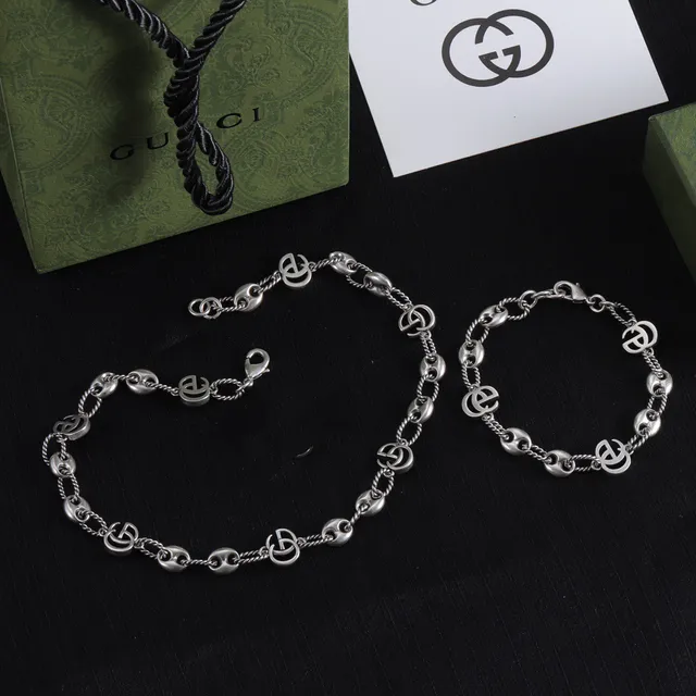 Tiffany & Co. 金色调粉色和透明宝石链接项链 3