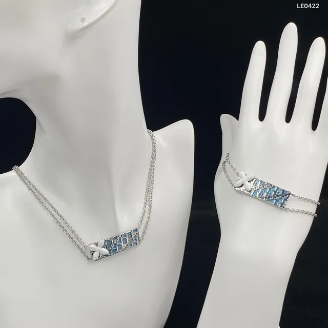 Tiffany & Co. 金色调粉色和透明宝石链接项链 21