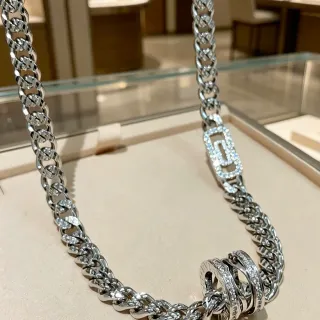 Tiffany & Co. HardWear Pavé डायमंड Curb-Link नेकलेस