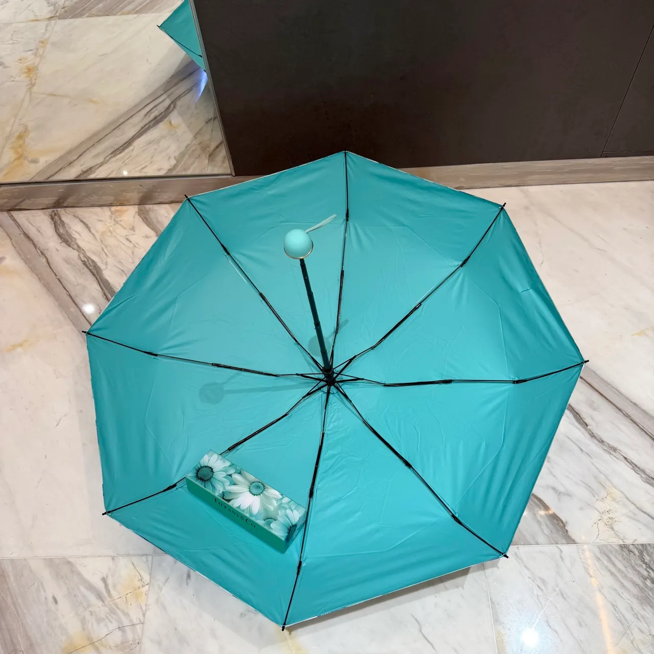 Tiffany & Co. 蓝白花卉印花雏菊图案手袋 3