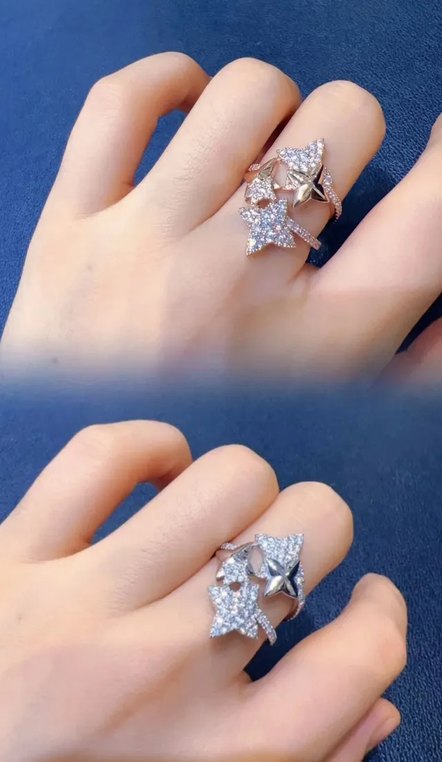 Tiffany & Co. Anillo de apilamiento Starburst Pavé 2