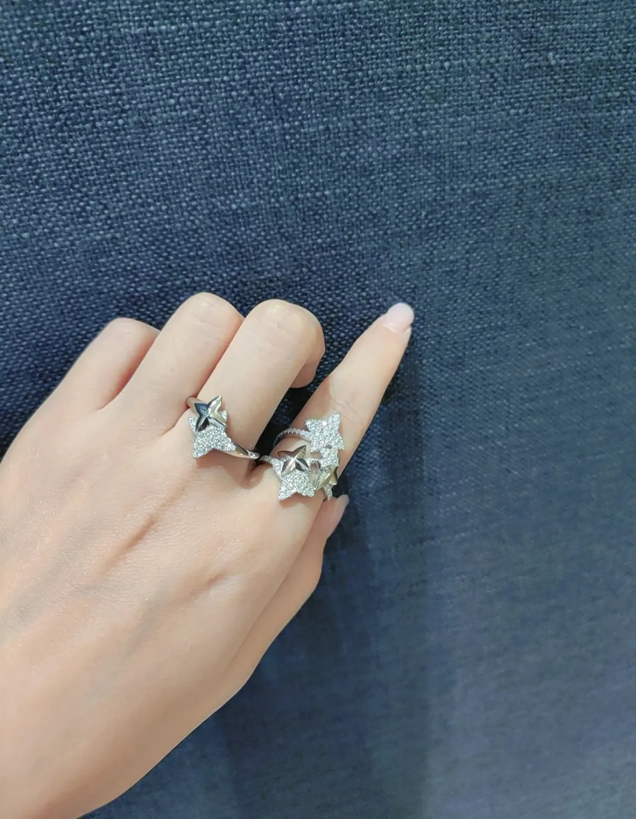 Tiffany & Co. Anillo de apilamiento Starburst Pavé 4