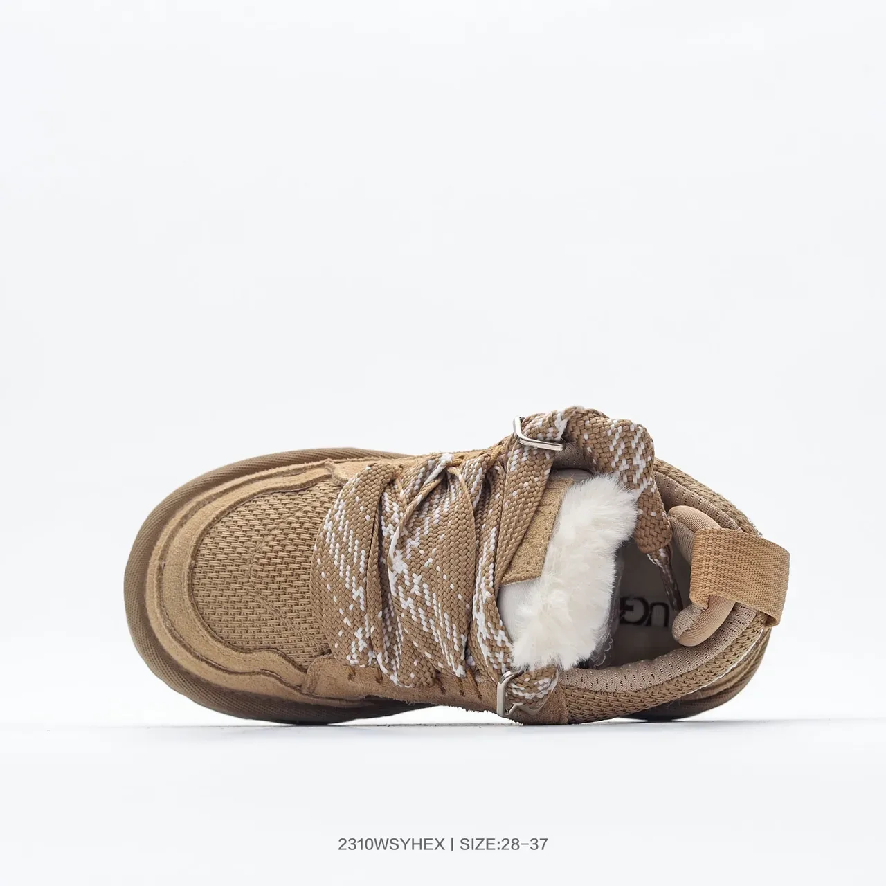 UGG Black Beige Low-Top Lace-Up Lifestyle Sneakers 11