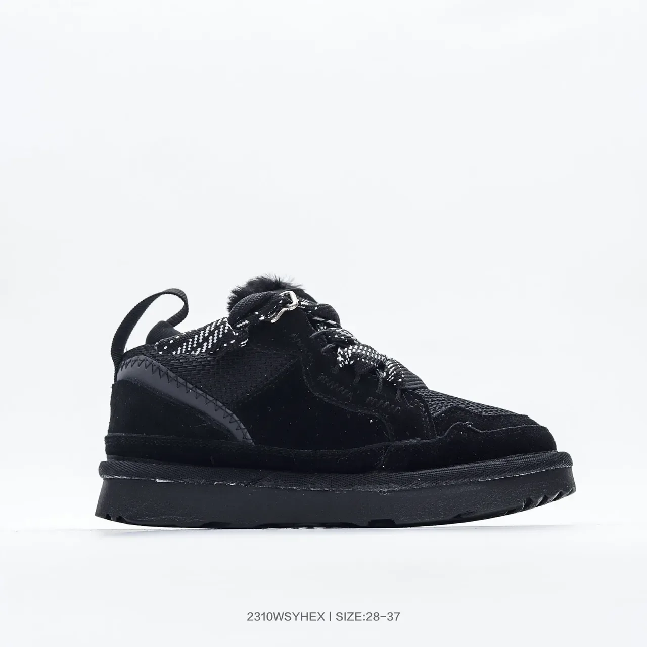 UGG Black Beige Low-Top Lace-Up Lifestyle Sneakers 15