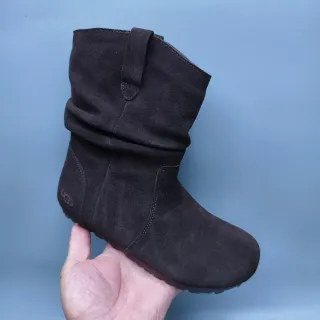 UGG Black Slouchy Fold-Down Shaft Ankle Boots
