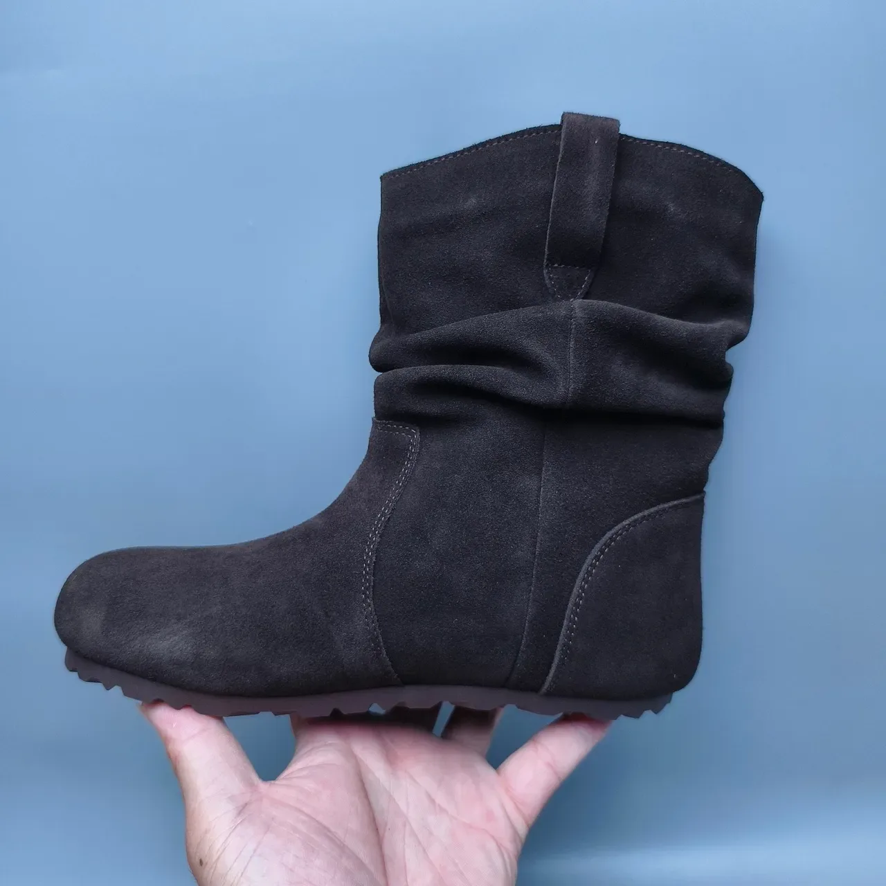 UGG काली Slouchy Fold-Down Shaft एंकल बूट्स 7