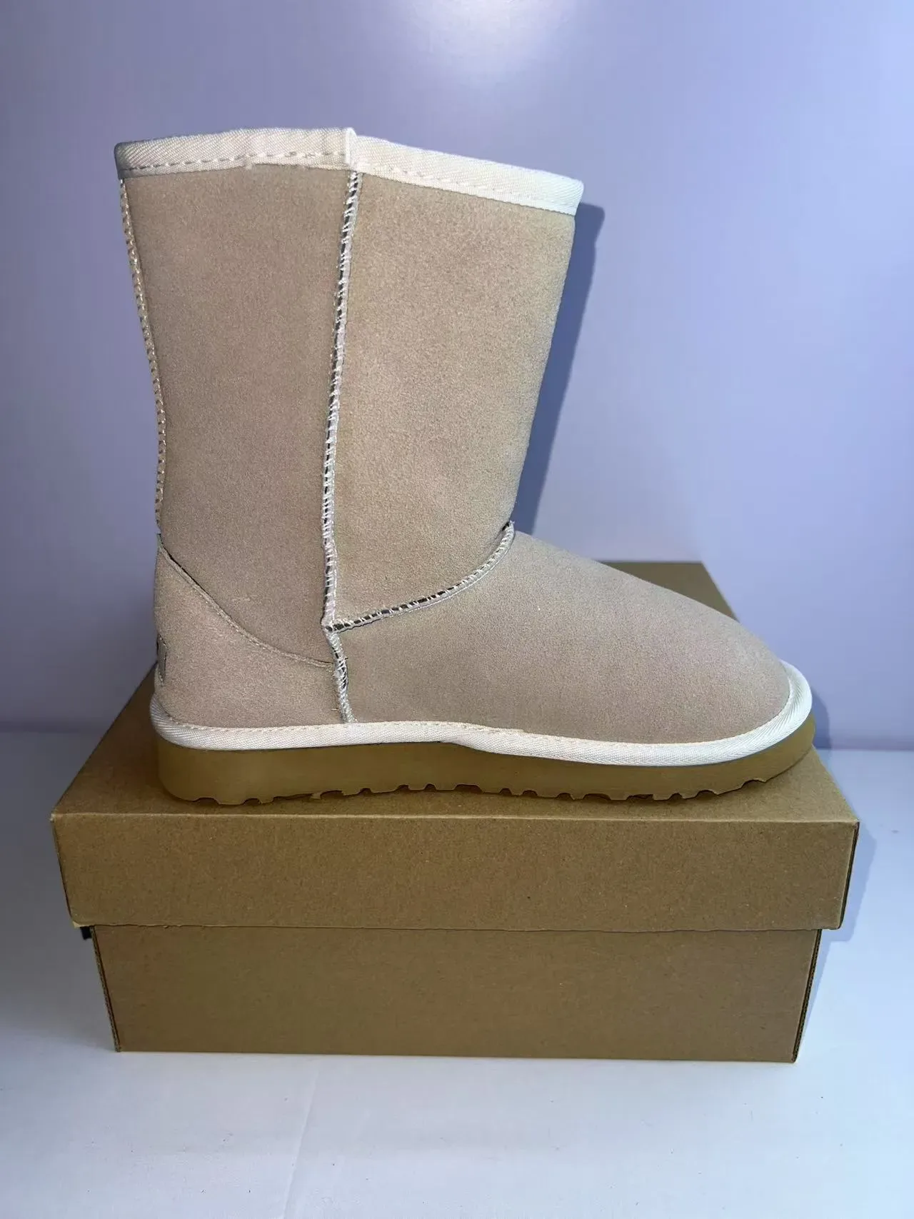UGG Classic Mini বেজ সুয়েড তুষার বুট 2