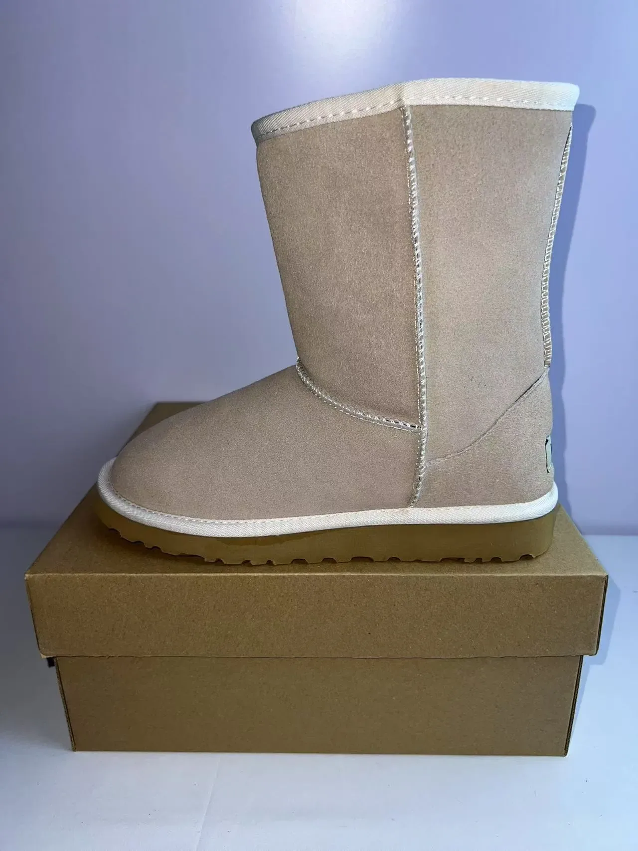 UGG Classic Mini বেজ সুয়েড তুষার বুট 4