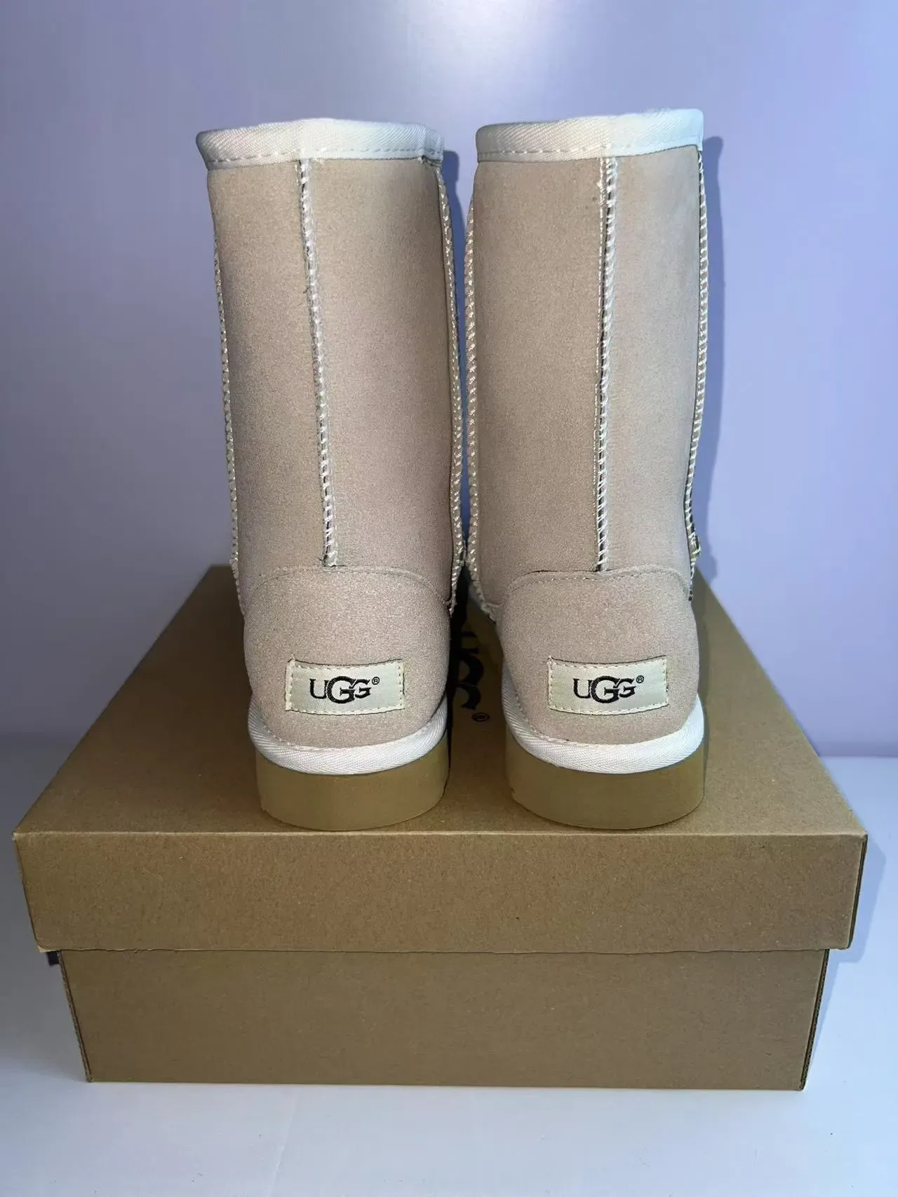 UGG Classic Mini বেজ সুয়েড তুষার বুট 5