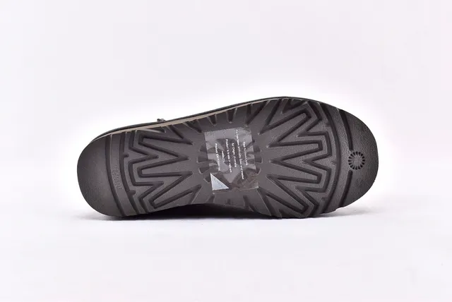 UGG Classic Mini 灰麂皮羊毛内里雪靴 12