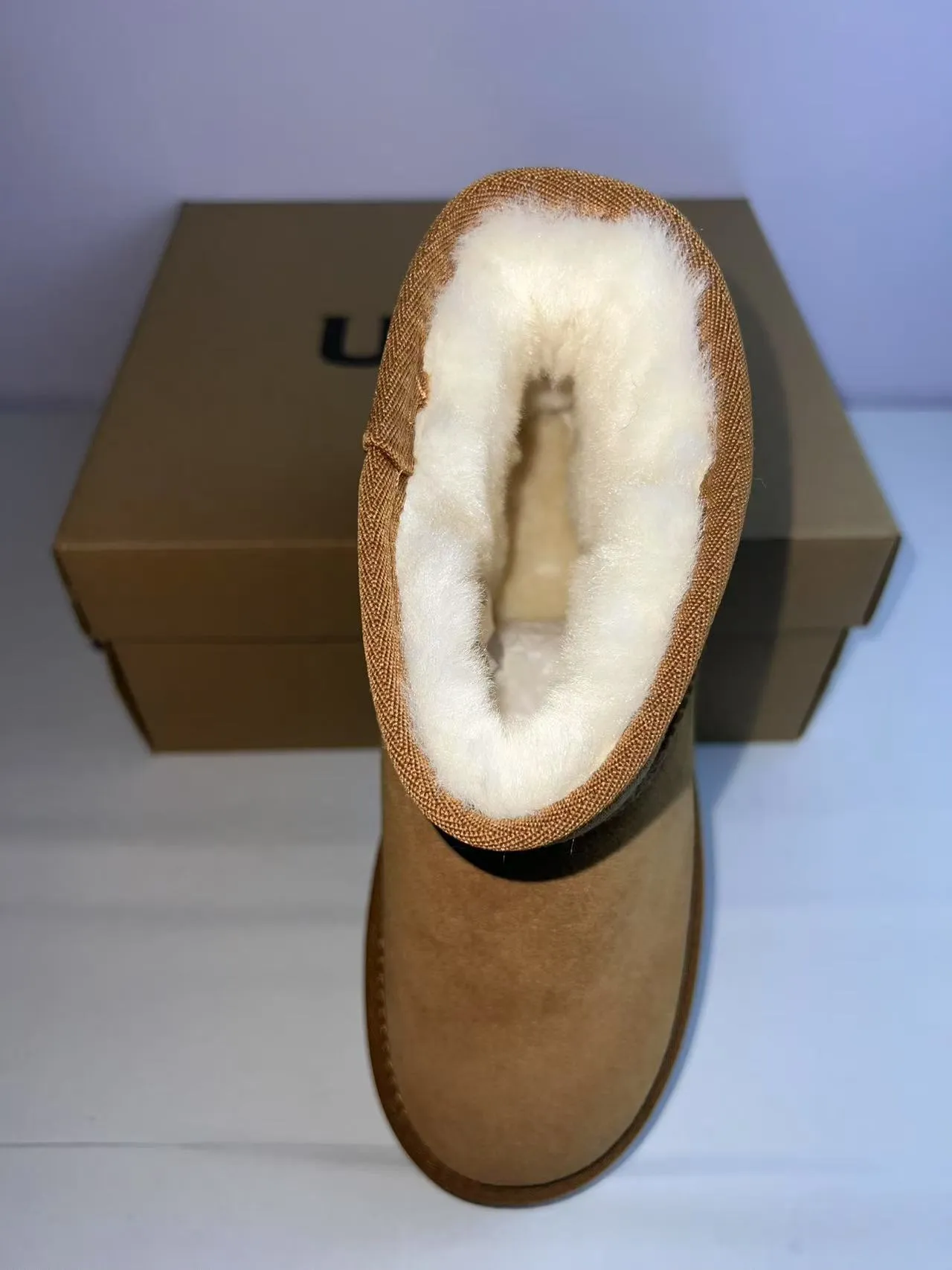 UGG Clásico Mini Plataforma Ante Tan Botas de Nieve 3