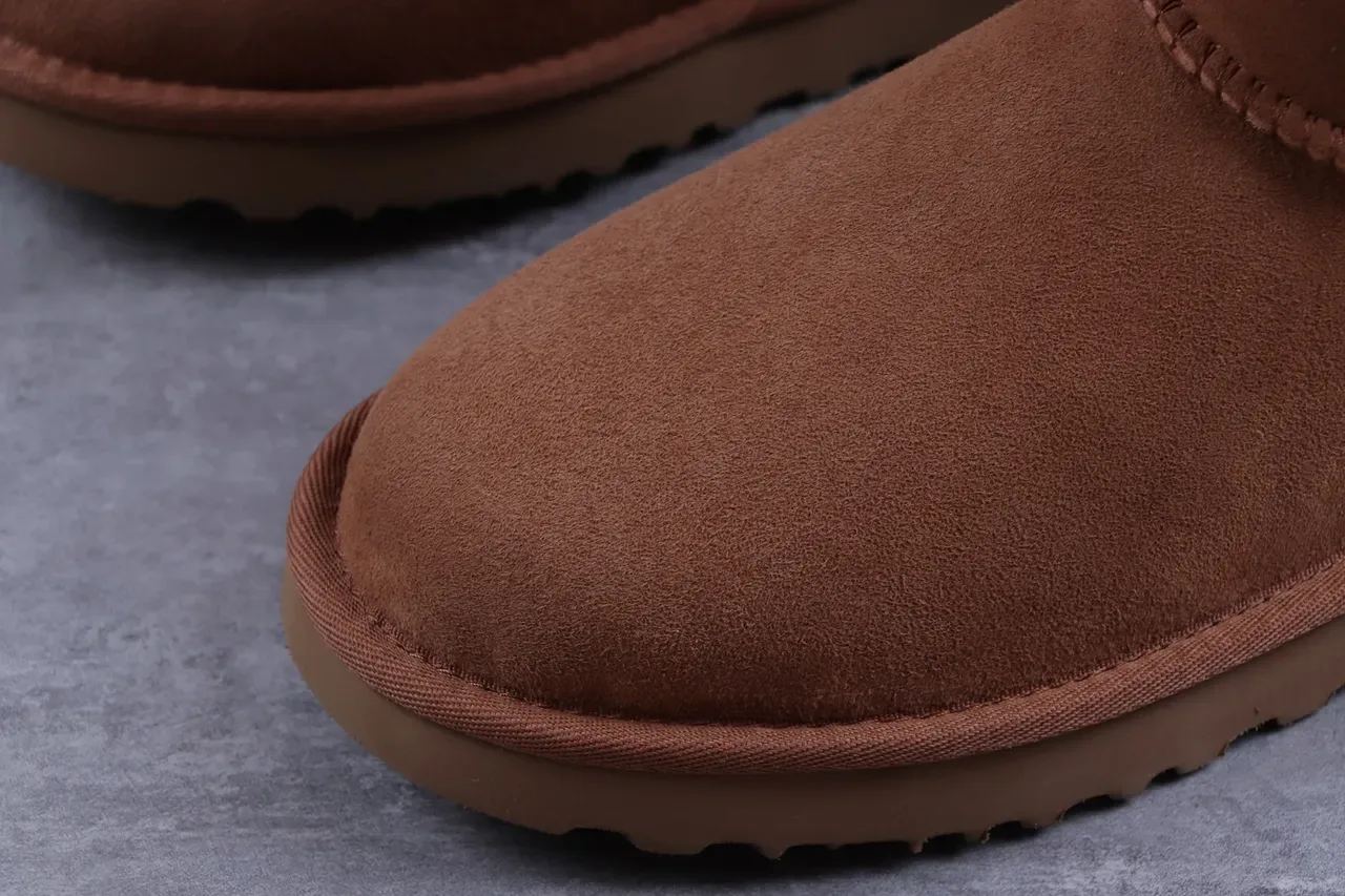 UGG Classic Tall Chestnut Suede Shearling-Lined Knee Boots 4