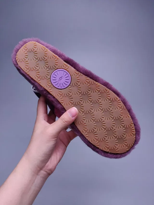 UGG Fuzzy Multi-Color Striped Strap Slipper 9