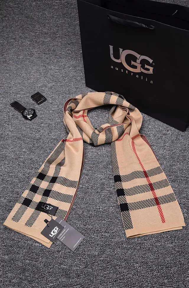 UGG وشاح كشمير مربوط بالمربعات المنسوجة 2