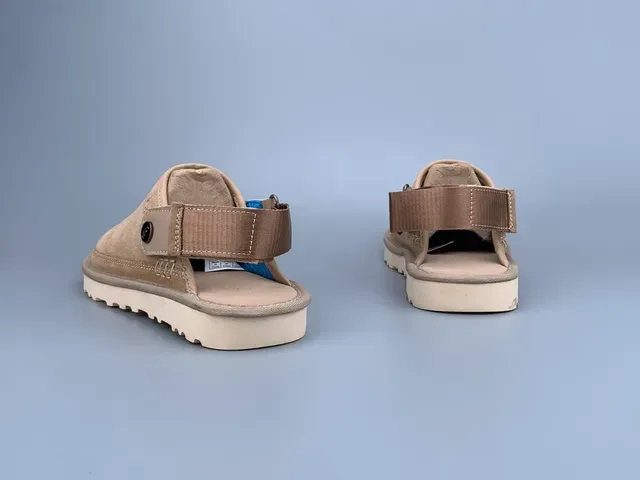 UGG Tasman भूरा सफेद स्यूड ऊपरी लेयरड क्रेप स्टाइल सोल कैजुअल जूते 5