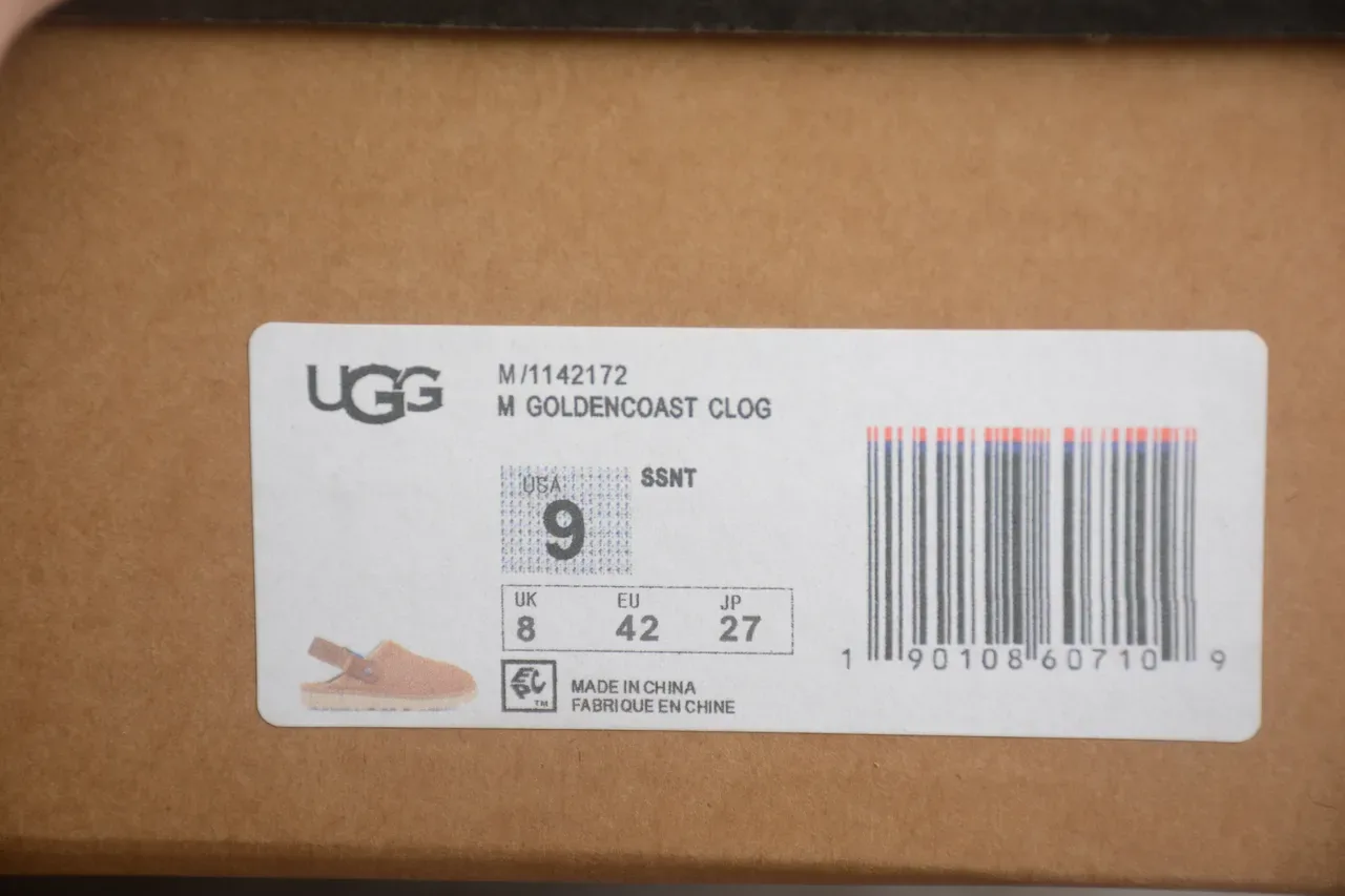 UGG Tasman भूरा सफेद स्यूड ऊपरी लेयरड क्रेप स्टाइल सोल कैजुअल जूते 12