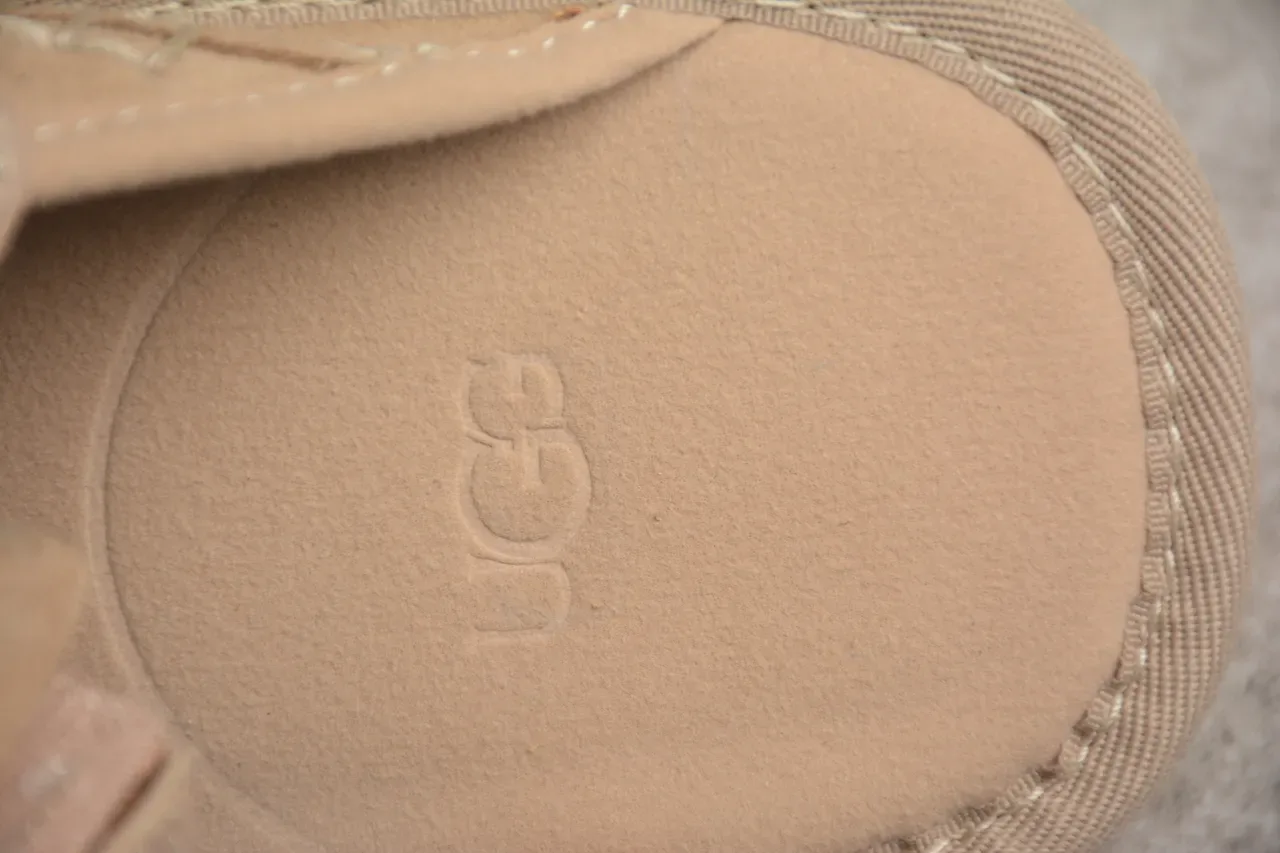 UGG Tasman भूरा सफेद स्यूड ऊपरी लेयरड क्रेप स्टाइल सोल कैजुअल जूते 13