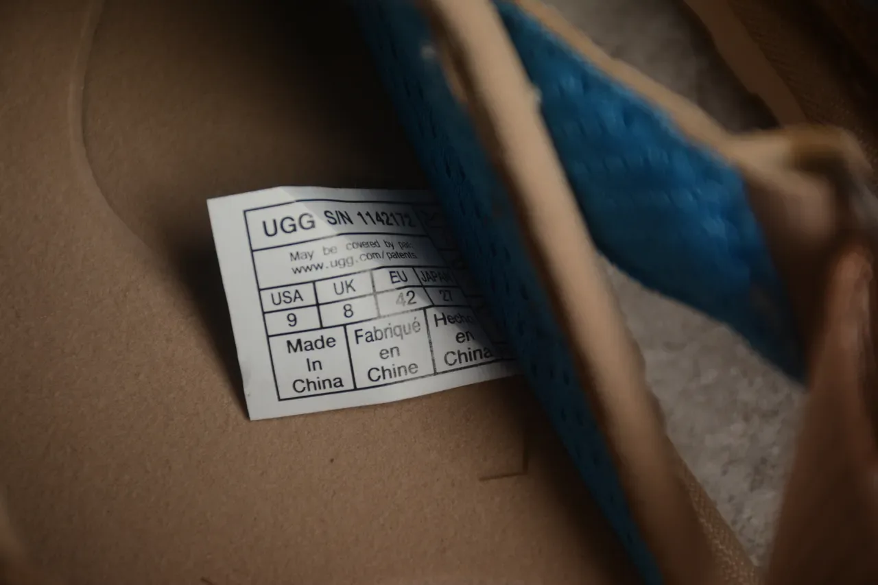 UGG Tasman भूरा सफेद स्यूड ऊपरी लेयरड क्रेप स्टाइल सोल कैजुअल जूते 14