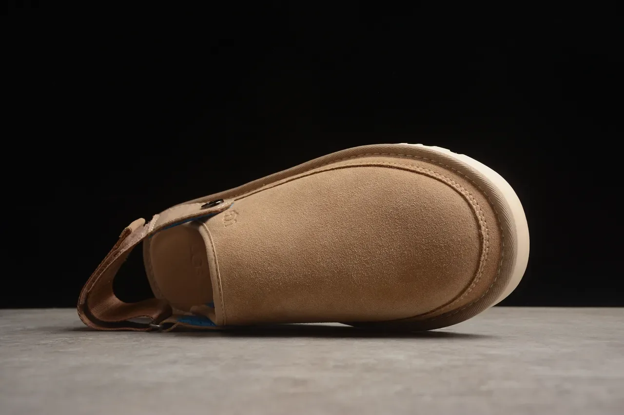 UGG Tasman भूरा सफेद स्यूड ऊपरी लेयरड क्रेप स्टाइल सोल कैजुअल जूते 21