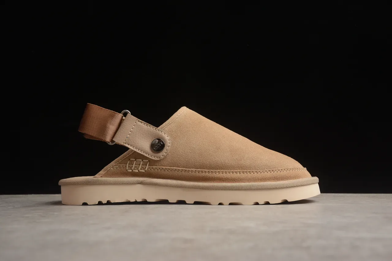 UGG Tasman भूरा सफेद स्यूड ऊपरी लेयरड क्रेप स्टाइल सोल कैजुअल जूते 22