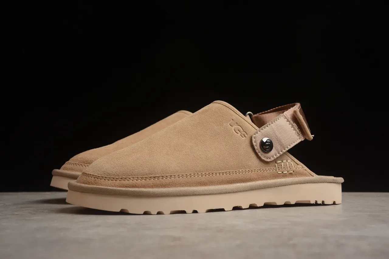 UGG Tasman भूरा सफेद स्यूड ऊपरी लेयरड क्रेप स्टाइल सोल कैजुअल जूते 23