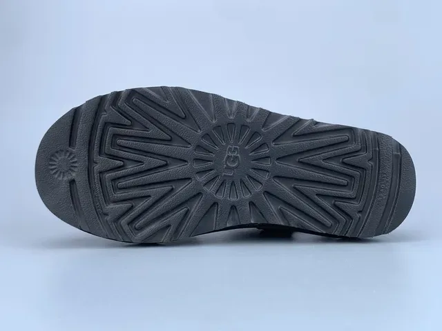 Sandales Casuales UGG Tasman Plateforme Daim Noir 5