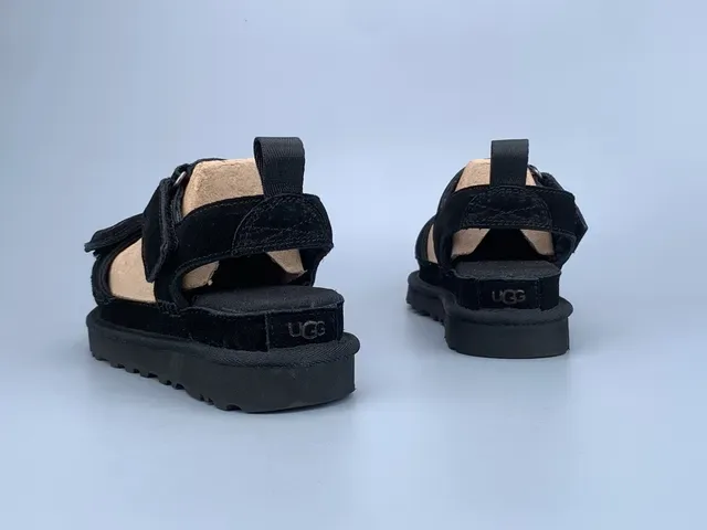 Sandales Casuales UGG Tasman Plateforme Daim Noir 6