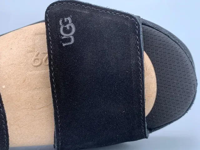 Sandales Casuales UGG Tasman Plateforme Daim Noir 8