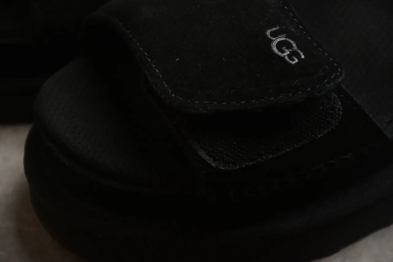 Sandales Casuales UGG Tasman Plateforme Daim Noir 16