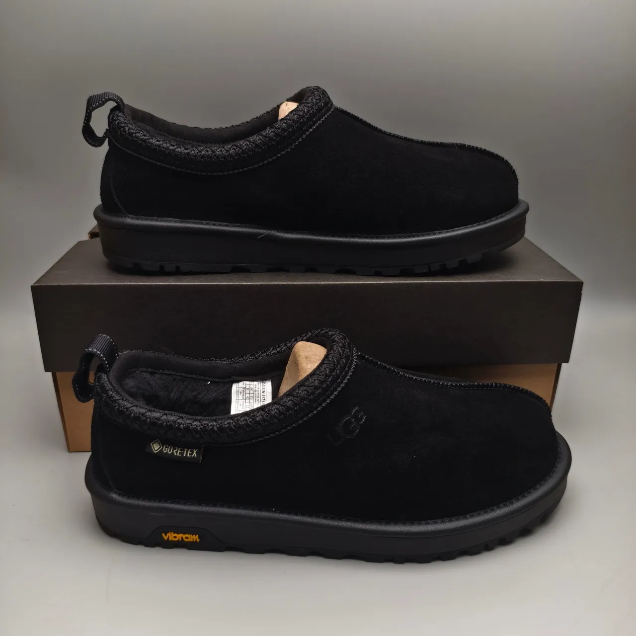 UGG Tasman 黑色 黄色 麂皮 鞋面 编织 针织 领 休闲鞋 5