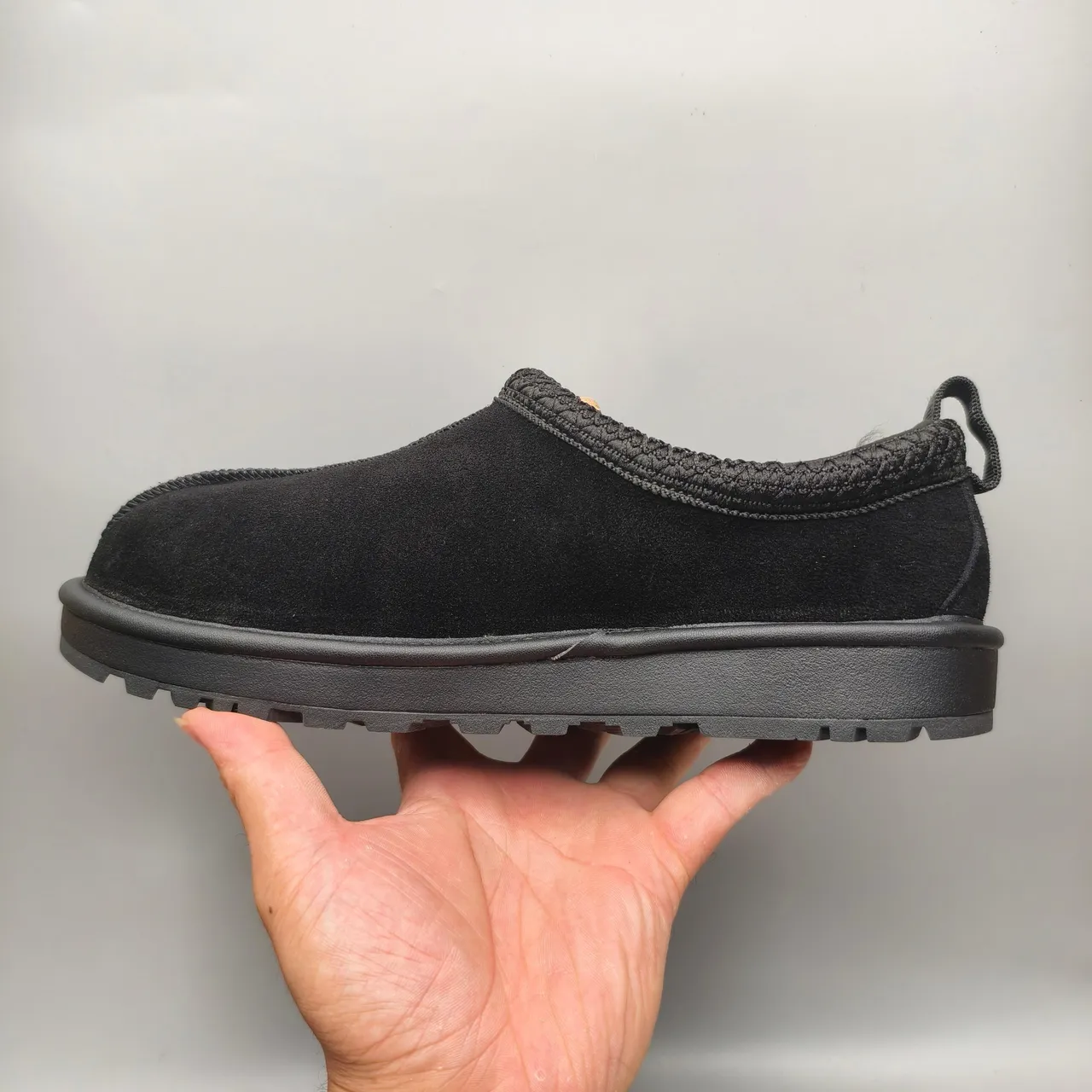 UGG Tasman 黑色 黄色 麂皮 鞋面 编织 针织 领 休闲鞋 7