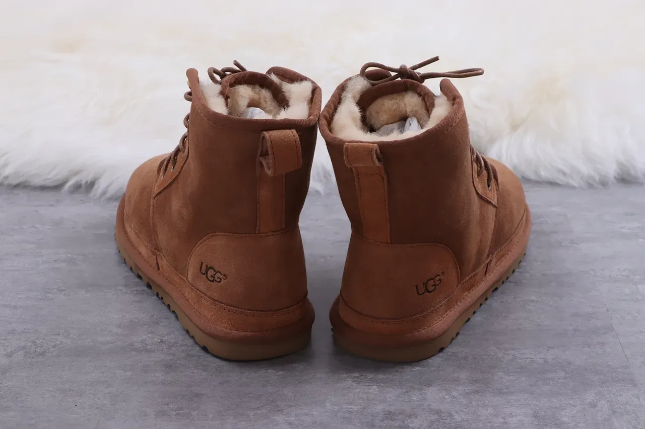 UGG Tasman 栗色棕麂皮羊毛内里雪地靴 7