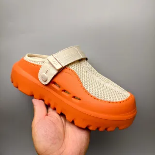 UGG Tasman Orange and Beige Mesh Clog