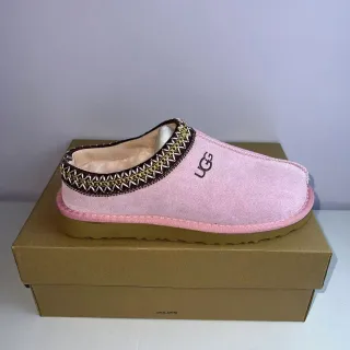 UGG Tasman 粉棕麂皮鞋面 编织边 领 休闲鞋