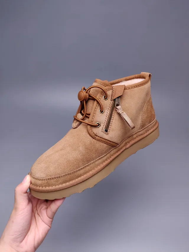 UGG Tasman Tan सूड एंक्ल बूट 5