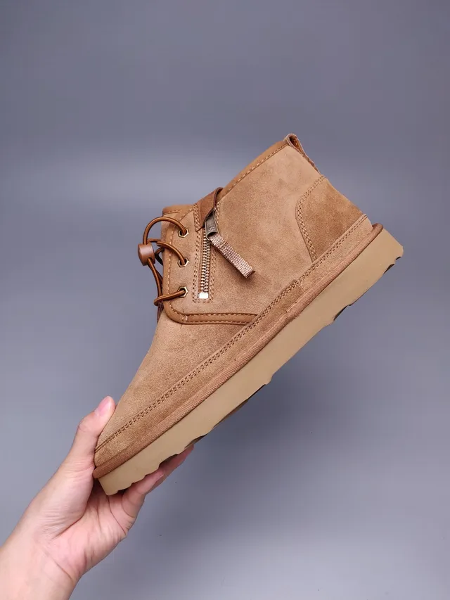 UGG Tasman Tan सूड एंक्ल बूट 12