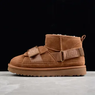 UGG Tasman Tan Suede Shearling-Lined Snow Boots