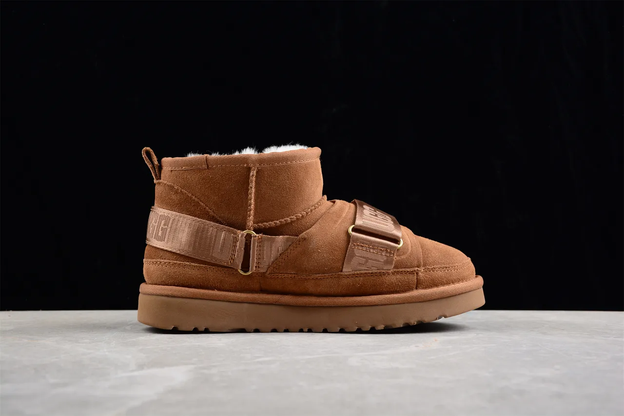 UGG Tasman Tan 麂皮羊毛里雪靴 10