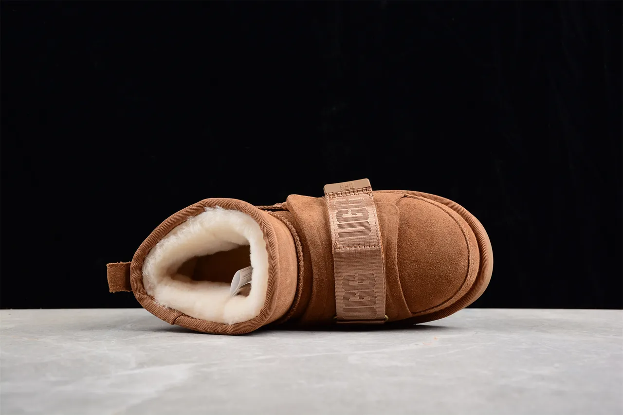 UGG Tasman Tan 麂皮羊毛里雪靴 11