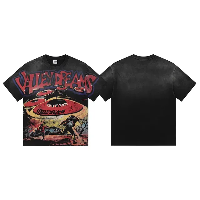 Camiseta Vale Forever negra de lavado ácido con estampado gráfico 2