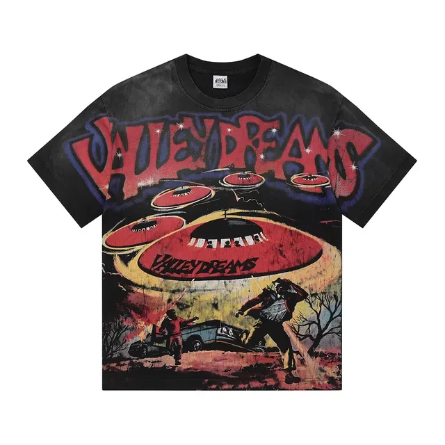 Camiseta Vale Forever negra de lavado ácido con estampado gráfico 3