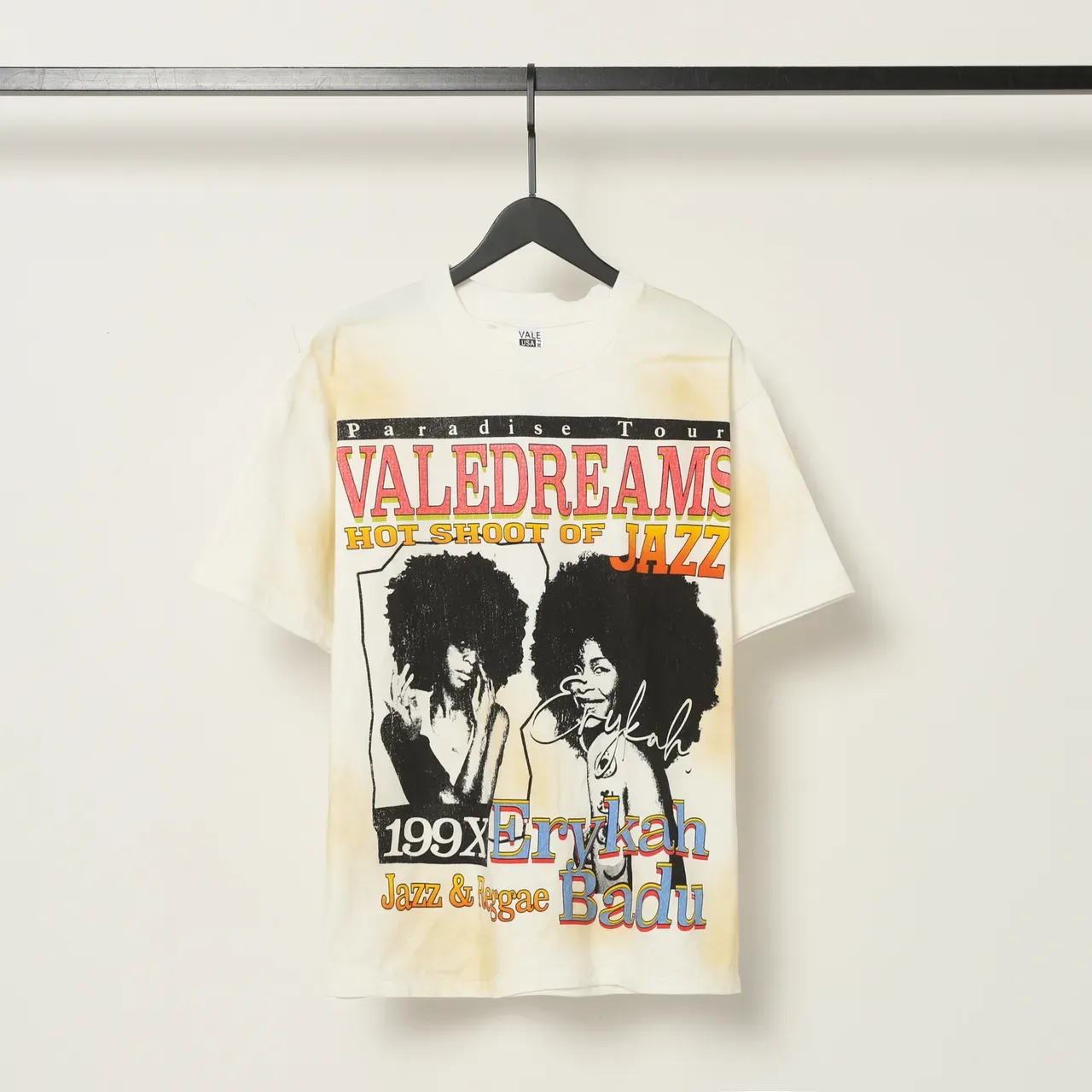 Vale Forever Oversized Acid-Wash Distressed Graphic T-Shirt 2